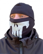 Балаклава бавовна з накаткою Punisher Чорна