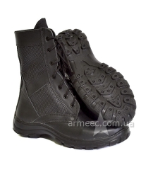 Кожаные берцы перфорация Black JB