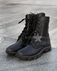 Зимние берцы кожа Black Extreme-2