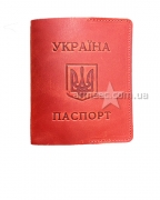 Обложка на паспорт красная
