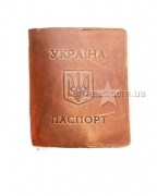 Обкладинка на паспорт коричнева