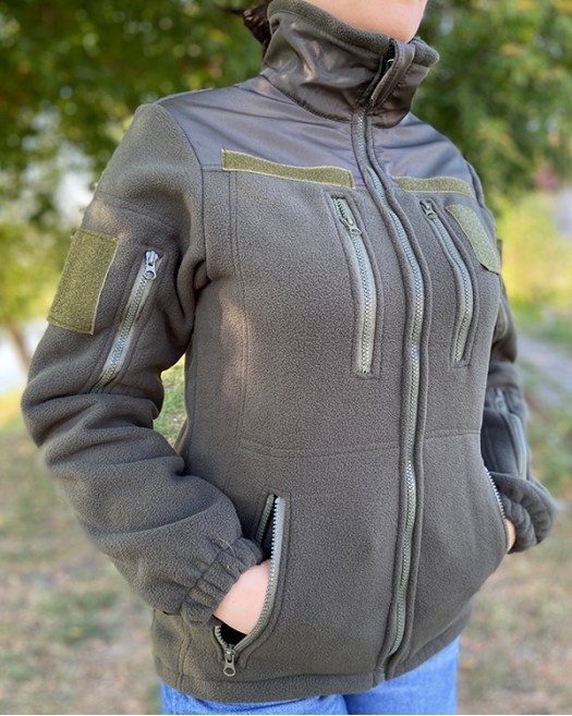 Флісова тактична жіноча кофта R-Olive