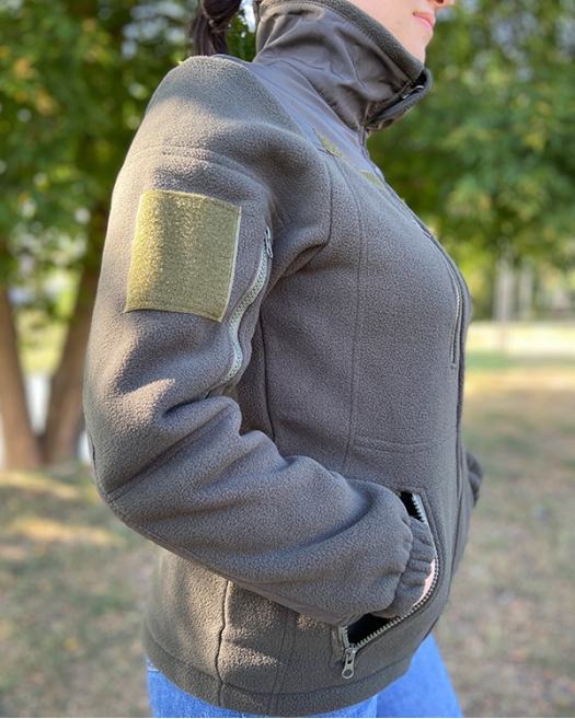 Флісова тактична жіноча кофта R-Olive