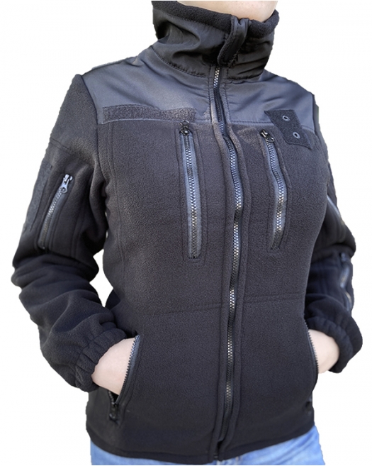 Флісова тактична жіноча кофта R-Black Флісова тактична жіноча кофта R-Black