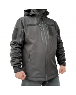 Куртка тактична Softshell Venom Чорна