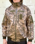 Куртка бомбер Softshell Пиксель
