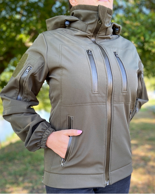 Куртка тактична жіноча Softshell Olive-R