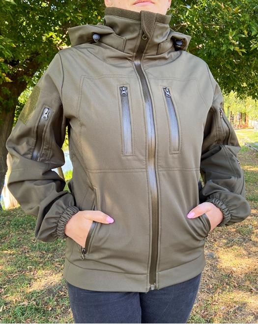 Куртка тактична жіноча Softshell Olive-R