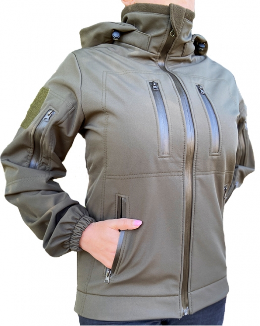 Куртка тактична жіноча Softshell Olive-R Куртка тактична жіноча Softshell Olive-R