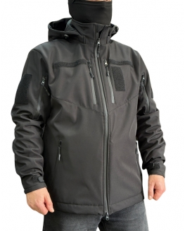 Куртка тактична Softshell Venom Чорна
