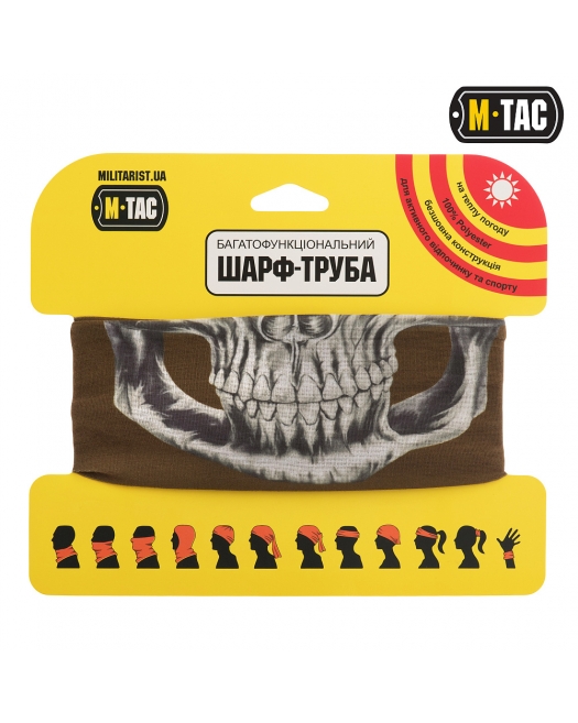 Шарф-труба полегшенний Reaper Skull Coyote M-Tac