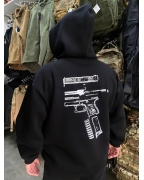 Hoodie CDS UA Military Black-1 (Oversize)