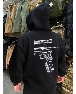 Hoodie CDS UA Military Black-1 (Oversize)
