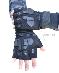 Рукавички SILVER KNIGHT без пальців Black