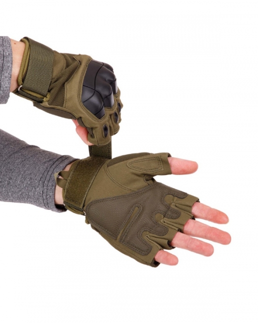 Перчатки тактические беспалые Olive