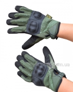 Рукавички Mechanix з кісточками Olive-1