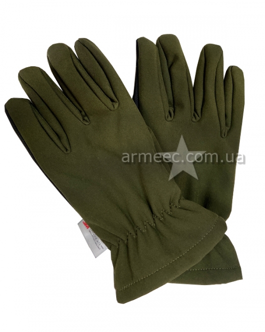 Перчатки Softshell Mil-tec Olive Перчатки Softshell Mil-tec Olive