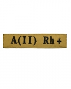 Нашивка группа крови A(II) RH(+) койот