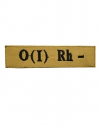 Нашивка группа крови O(I) RH(-) койот