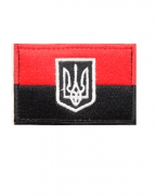 Шеврон флаг красно-черный большой