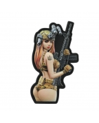 Шеврон резиновый ПВХ Tactical girl