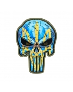 Шеврон резиновый ПВХ Punisher Ukraine