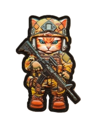 Шеврон резиновый ПВХ Tactical cat