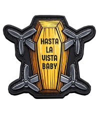 Шеврон резиновый ПВХ Hasta la vista baby