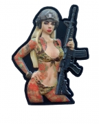 Шеврон резиновый ПВХ Tactical girl 4