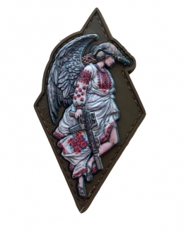 Шеврон гумовий ПВХ Angel Olive