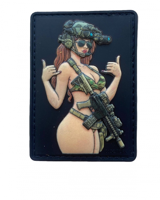 Шеврон гумовий ПВХ Tactical girl 6 Шеврон гумовий ПВХ Tactical girl 6