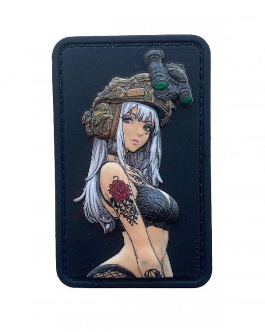 Шеврон гумовий ПВХ Tactical girl 5 Шеврон гумовий ПВХ Tactical girl 5