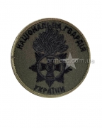 Шеврон Національна Гвардія сірий кант