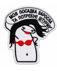 Шеврон вишитий Моя посадка заросла