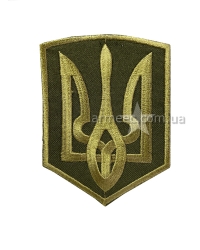 Шеврон Тризуб на оливе большой А1