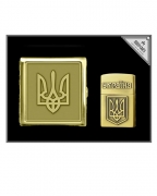 Набір Подарунковий Портсигар та запальничка газ №064