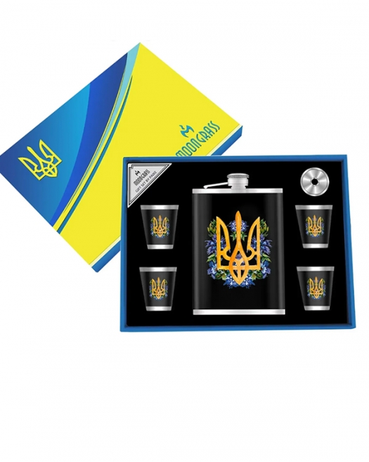 Набор Подарочный Фляга с рюмкками №096 Набор Подарочный Фляга с рюмкками №096