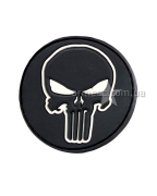 Шеврон череп Punisher круглый А1