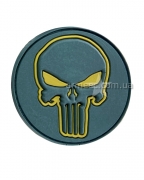 Шеврон череп Punisher круглий А3