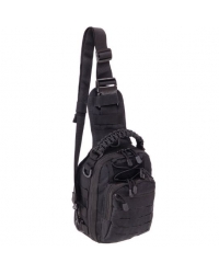 Рюкзак тактический однолямочный Black S-1