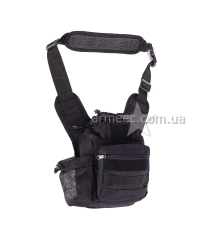 Сумка тактическая однолямочная Black-1