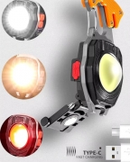 LED ліхтар брелок карабін на акумуляторі