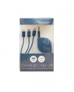 Кабель Multi USB 3in1 Charging blue